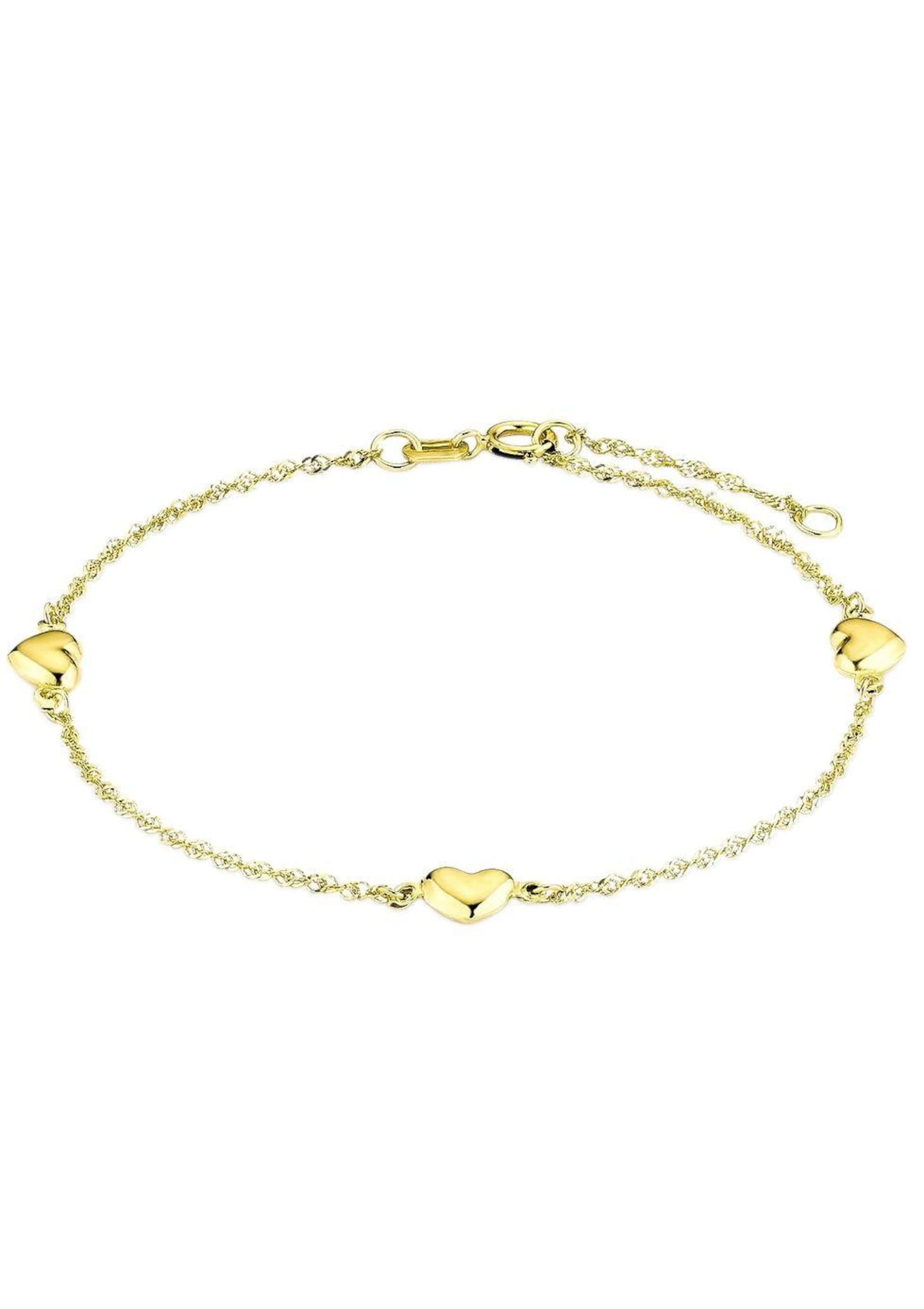 AMOR Bracelet 'Herzen, 2017354' in Gold: front
