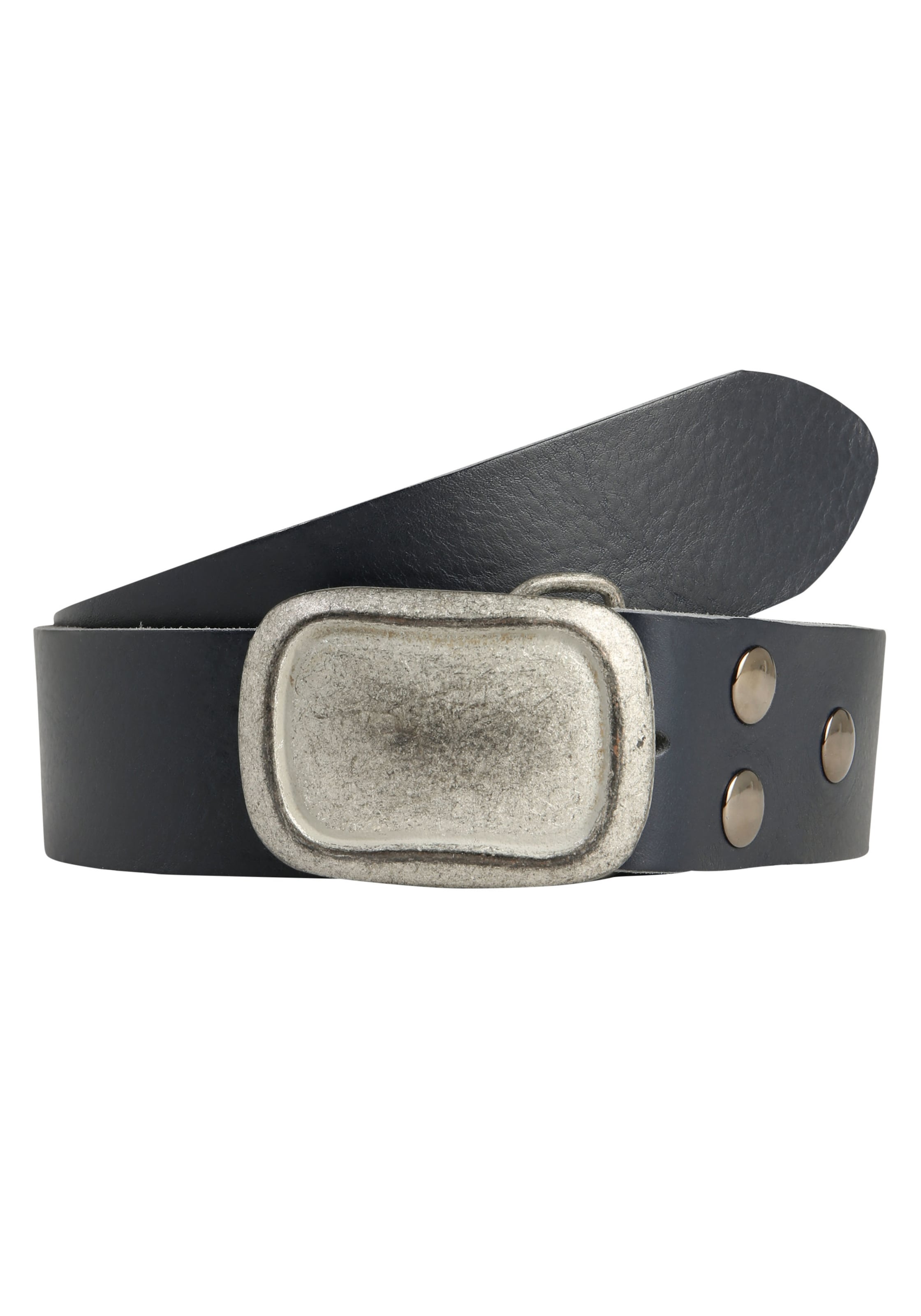 RETTUNGSRING by showroom 019° Belt 'Rechteck' in Blue: front