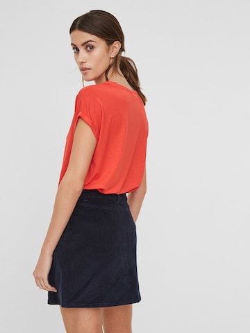 VERO MODA Shirt 'VMAva' in Rood