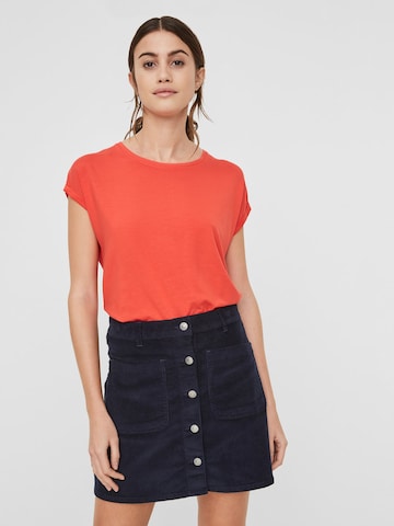 VERO MODA Shirt 'VMAva' in Rood: voorkant