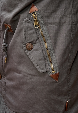 INDICODE JEANS Winterparka 'Barge' in Grijs