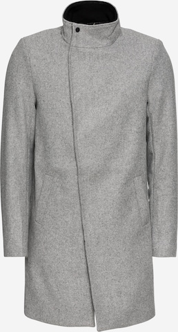 Only & Sons Between-Seasons Coat 'onsOSCAR WOOL COAT' in Grey: front