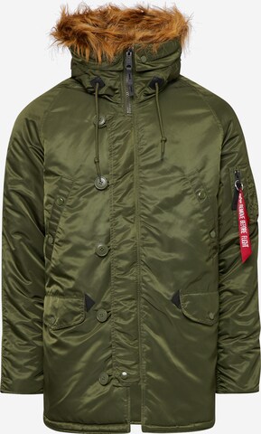 Parka invernale 'N3B VF 59' di ALPHA INDUSTRIES in verde: frontale