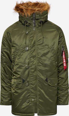 ALPHA INDUSTRIES Zimná parka 'N3B VF 59' - Zelená: predná strana