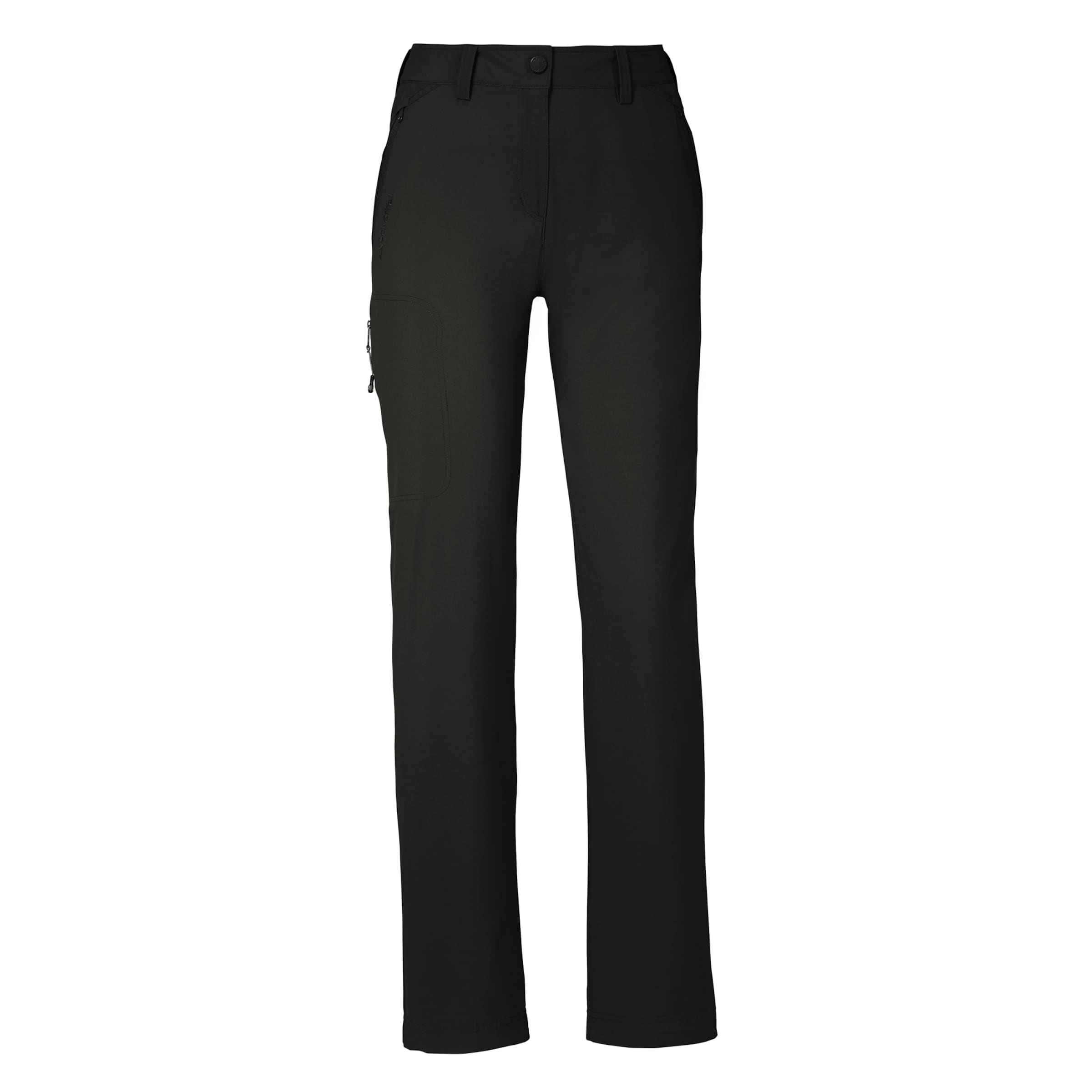 Schöffel Regular Outdoor Pants 'Janica' in Black: front