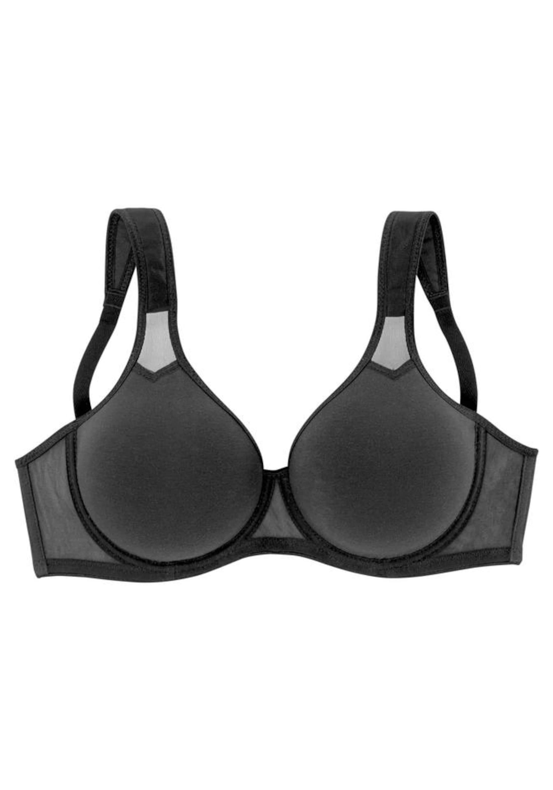 PETITE FLEUR T-shirt Podprsenka – černá