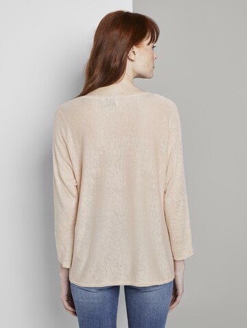 TOM TAILOR Pullover in Beige