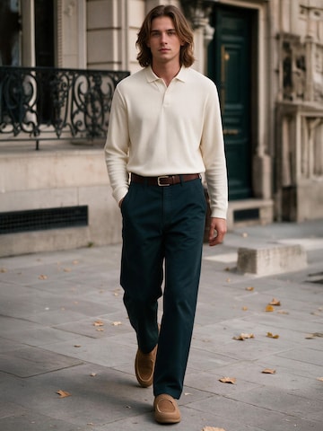 Smart Cream Polo Shirt Look