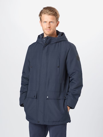 Only & Sons Regular fit Between-Seasons Parka in Blue: front