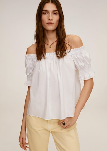 MANGO Blouse 'Manuela' in Wit: voorkant