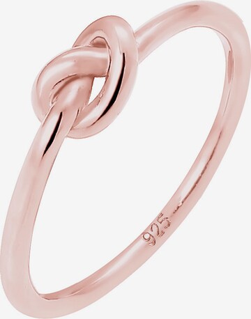 ELLI Ring 'Knoten' in Goud: voorkant