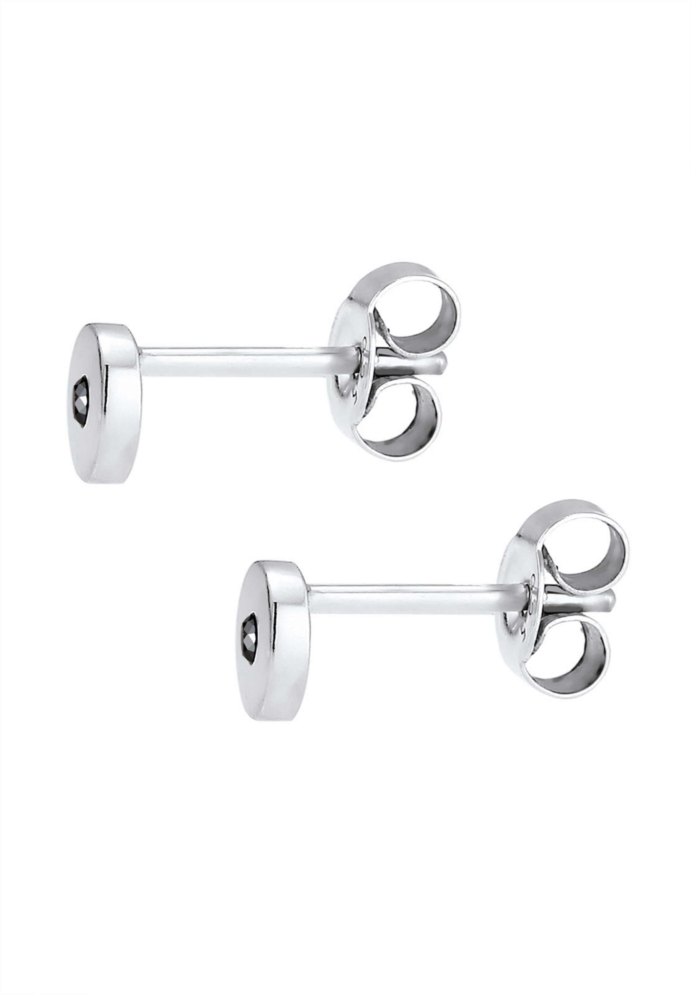 Boucles d'oreilles 'Black Diamond' ELLI PREMIUM en argent