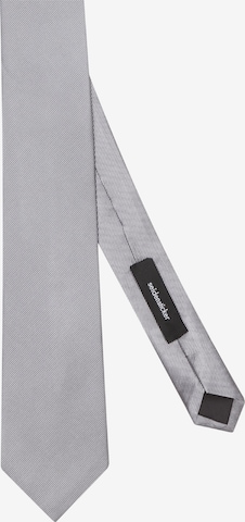 SEIDENSTICKER Krawatte 'Schwarze Rose' in Silber: predná strana