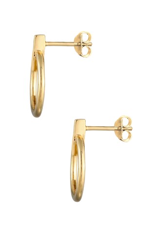 ELLI Ohrringe Geo, Kreis in Gold