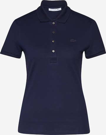 Maglietta 'CHEMISE COL BORD-COTES MA' di LACOSTE in blu: frontale