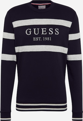 GUESS Regular fit Majica 'Jack' | črna barva: sprednja stran