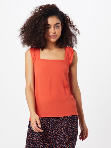 ICHI Top 'MARRAKECH' in Orange: front