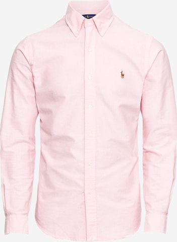 Polo Ralph Lauren Slim fit Overhemd in Roze: voorkant