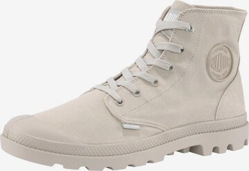 Baskets hautes 'Pampa' Palladium en beige : devant