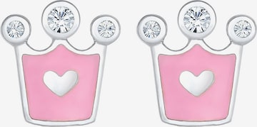 ELLI Jewelry 'Herz, Krone' in Pink: front