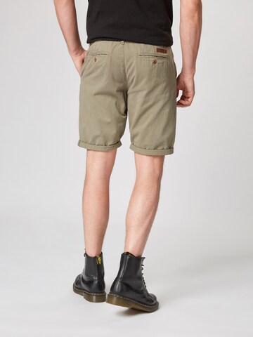 INDICODE JEANS Regular Shorts 'Royce' in Grün: Rückseite