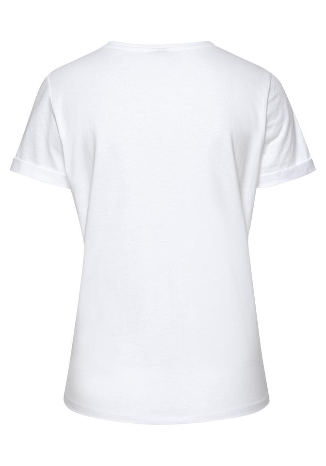 BENCH T-Shirt in Weiß 