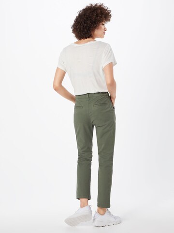 GAP Regular Chino Pants 'Girlfriend' in Green: back