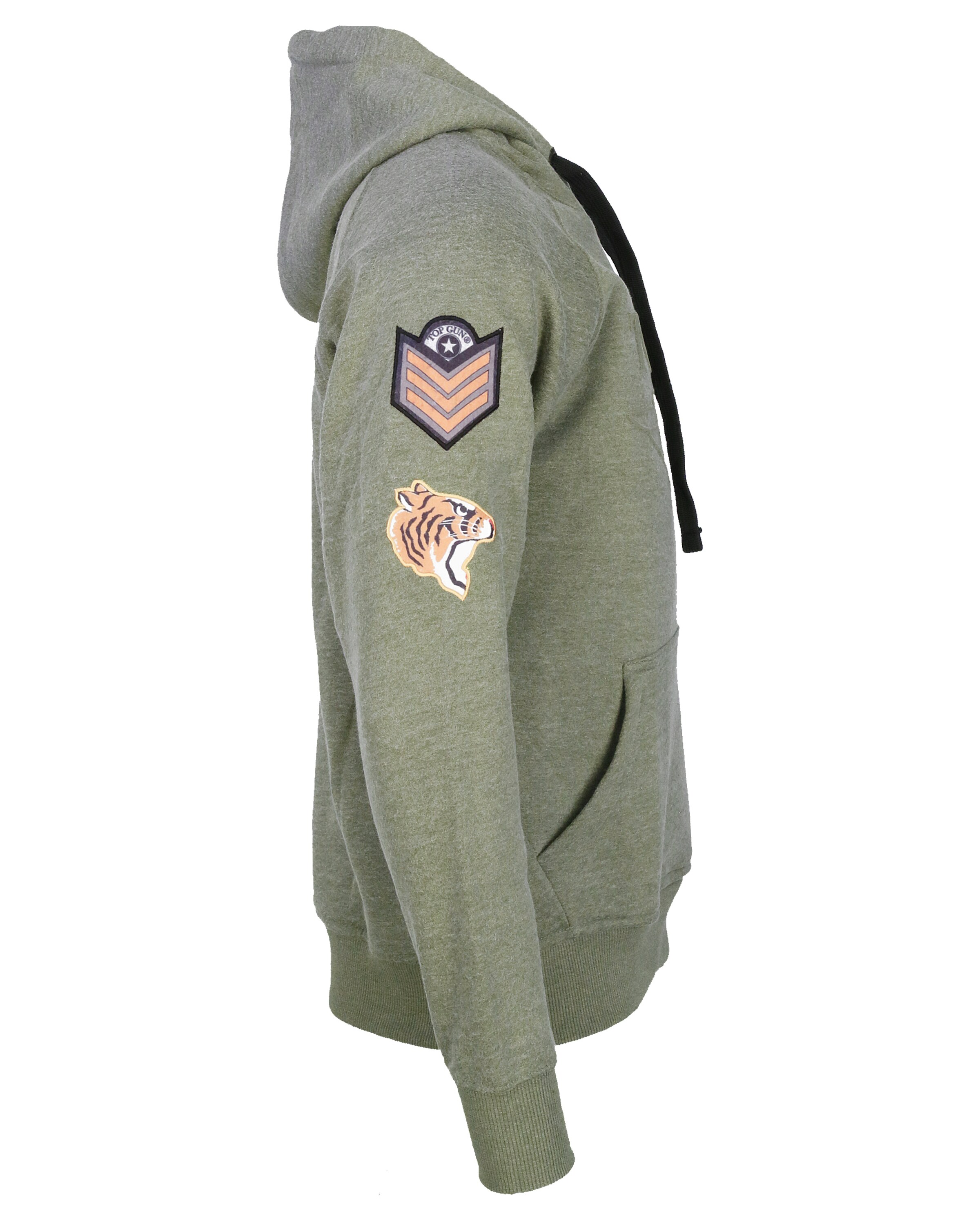 TOP GUN Kapuzenpullover 'TG-9013' in Grün