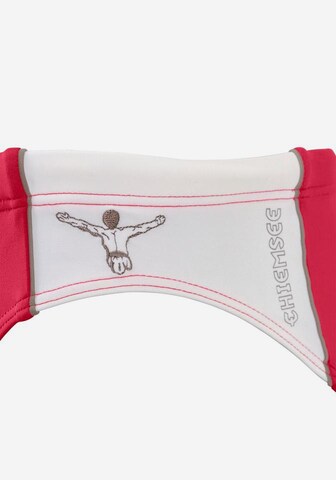 CHIEMSEE Athletic Swim Trunks in Red