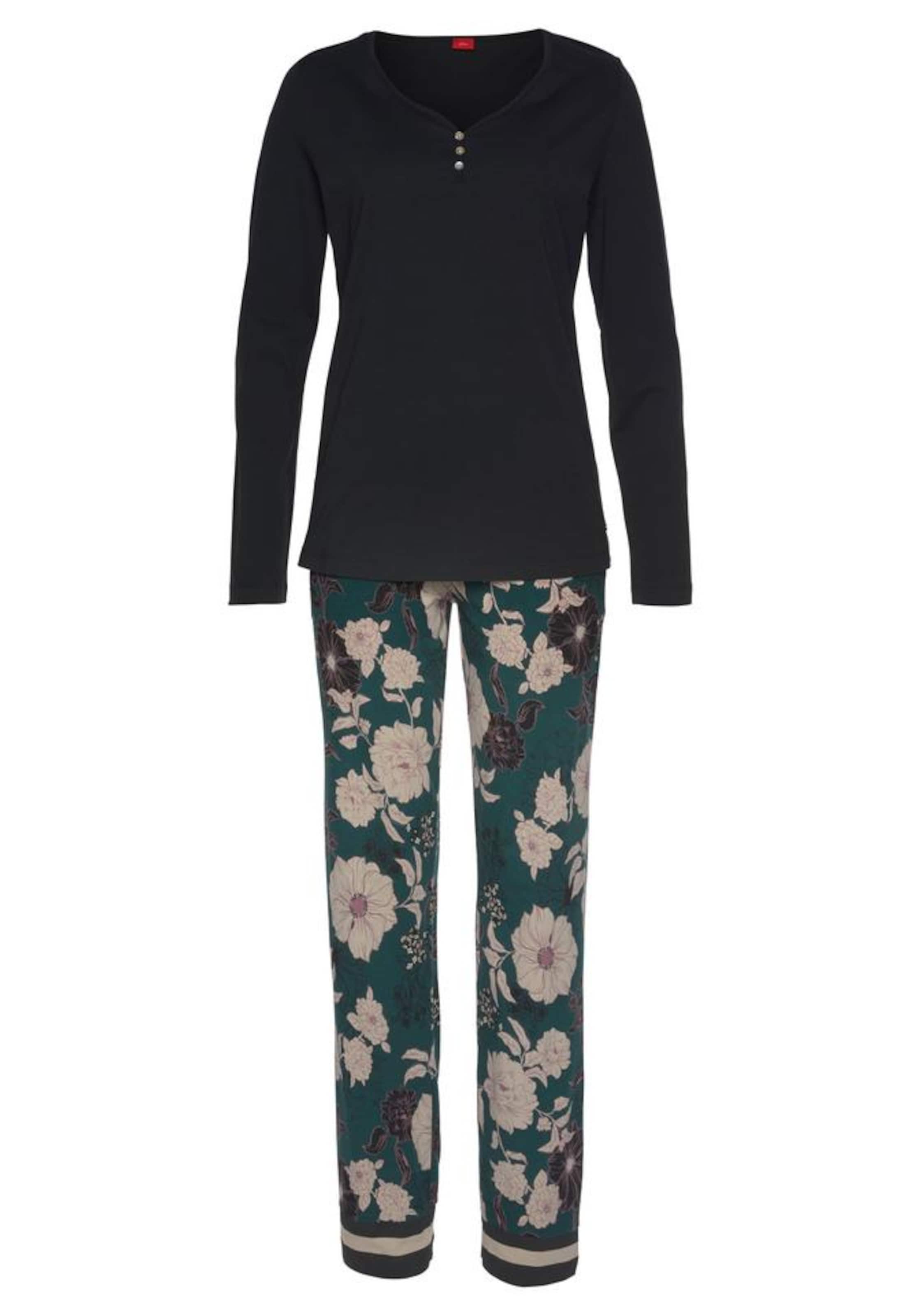 s.Oliver Pajama in Black: front