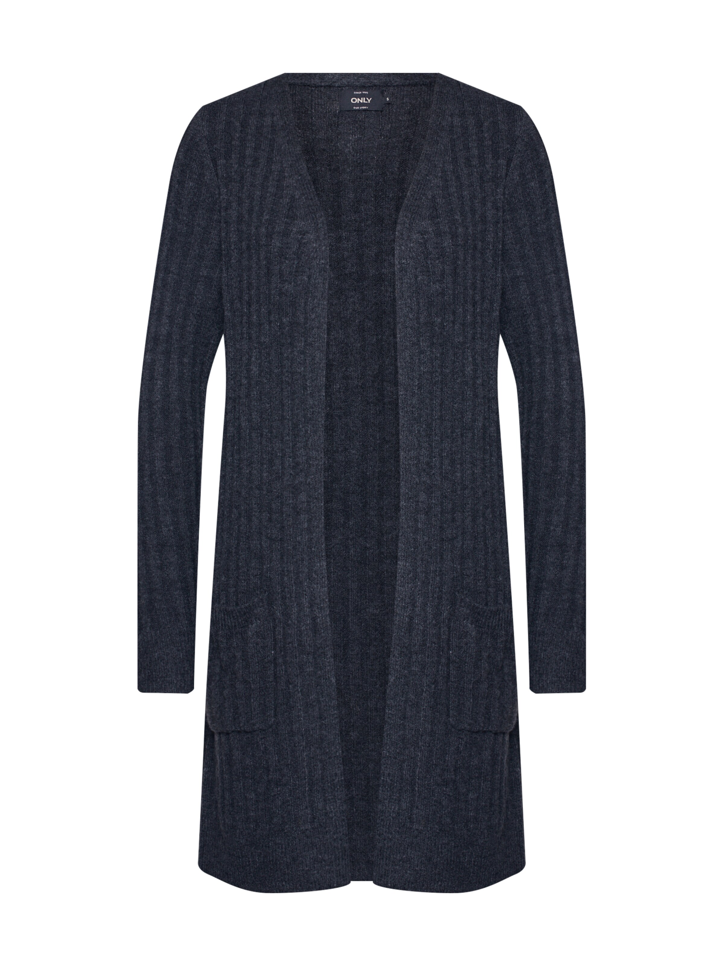 ONLY - Gebreid vest 'NEW MIRAMAR L/S CARDIGAN GE KNT' in de kleur Donkergrijs