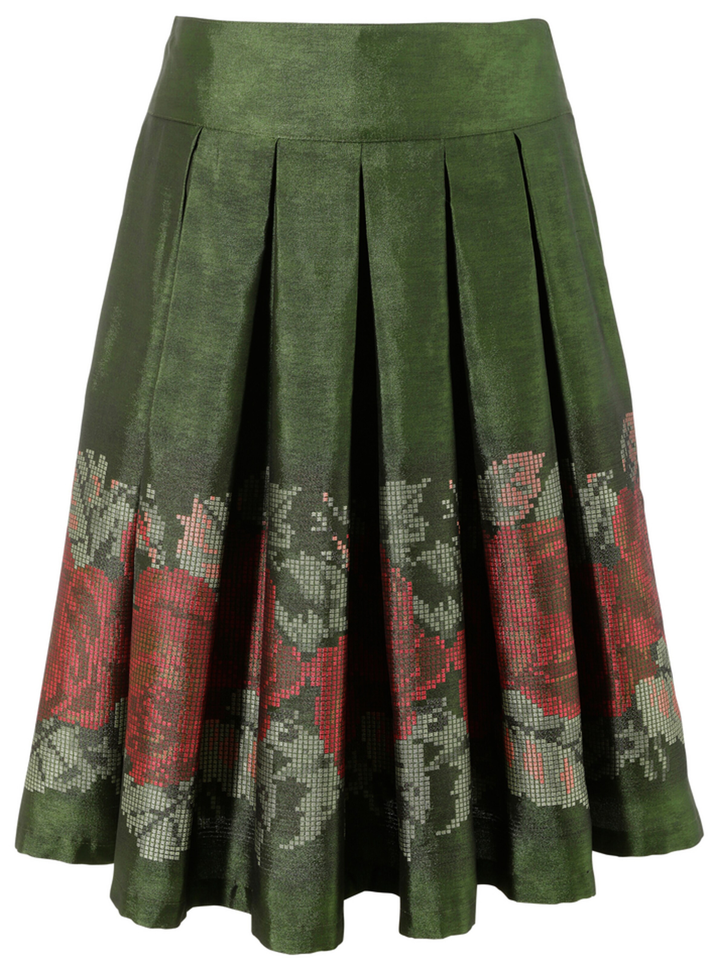 COUNTRY LINE - Trachtenrock mit seitlichem Zipp in oliv