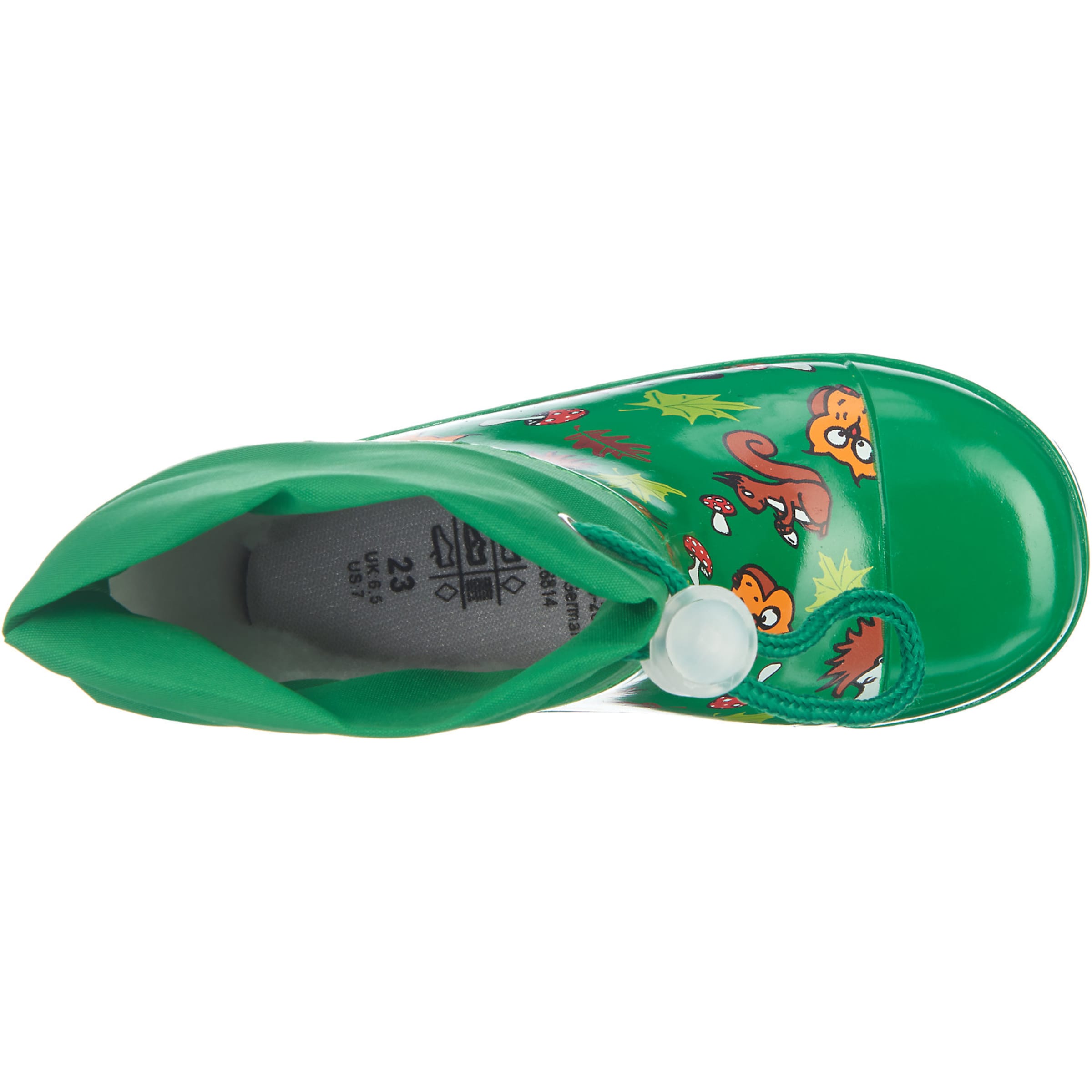 PLAYSHOES Rubber Boots 'Waldtiere' in Green