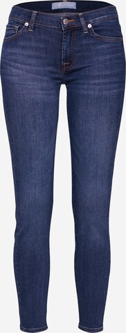 Skinny Jean 'The Skinny Crop' 7 for all mankind en bleu : devant