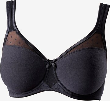 Soutien-gorge minimiseur NUANCE en noir : devant