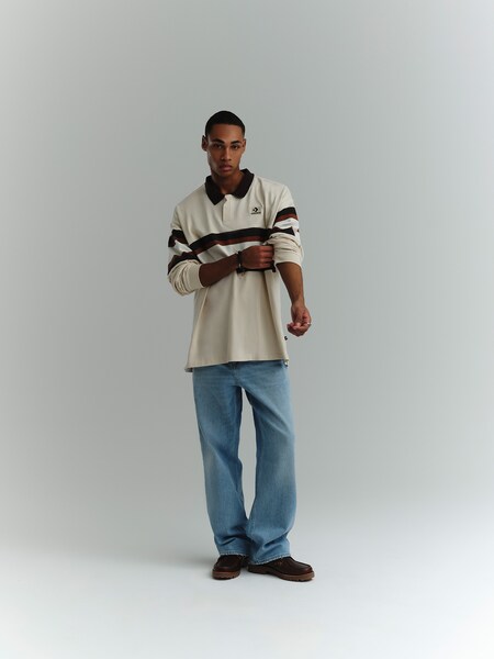 Anton - Casual Striped Polo Sweater Look