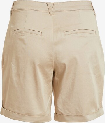 VILA Regular Trousers in Beige