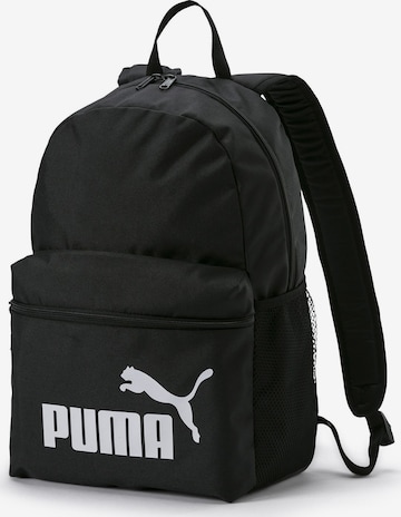 PUMA Sportovní batoh 'Phase' – černá: přední strana
