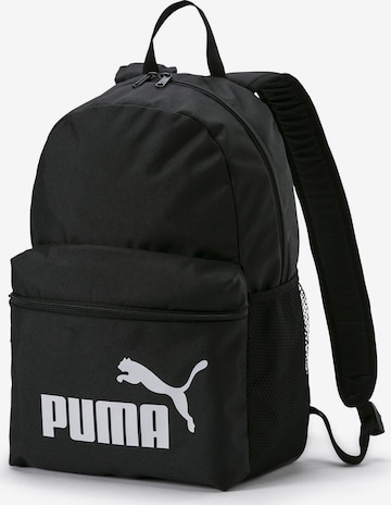 Rucsac sport 'Phase' de la PUMA pe negru: față