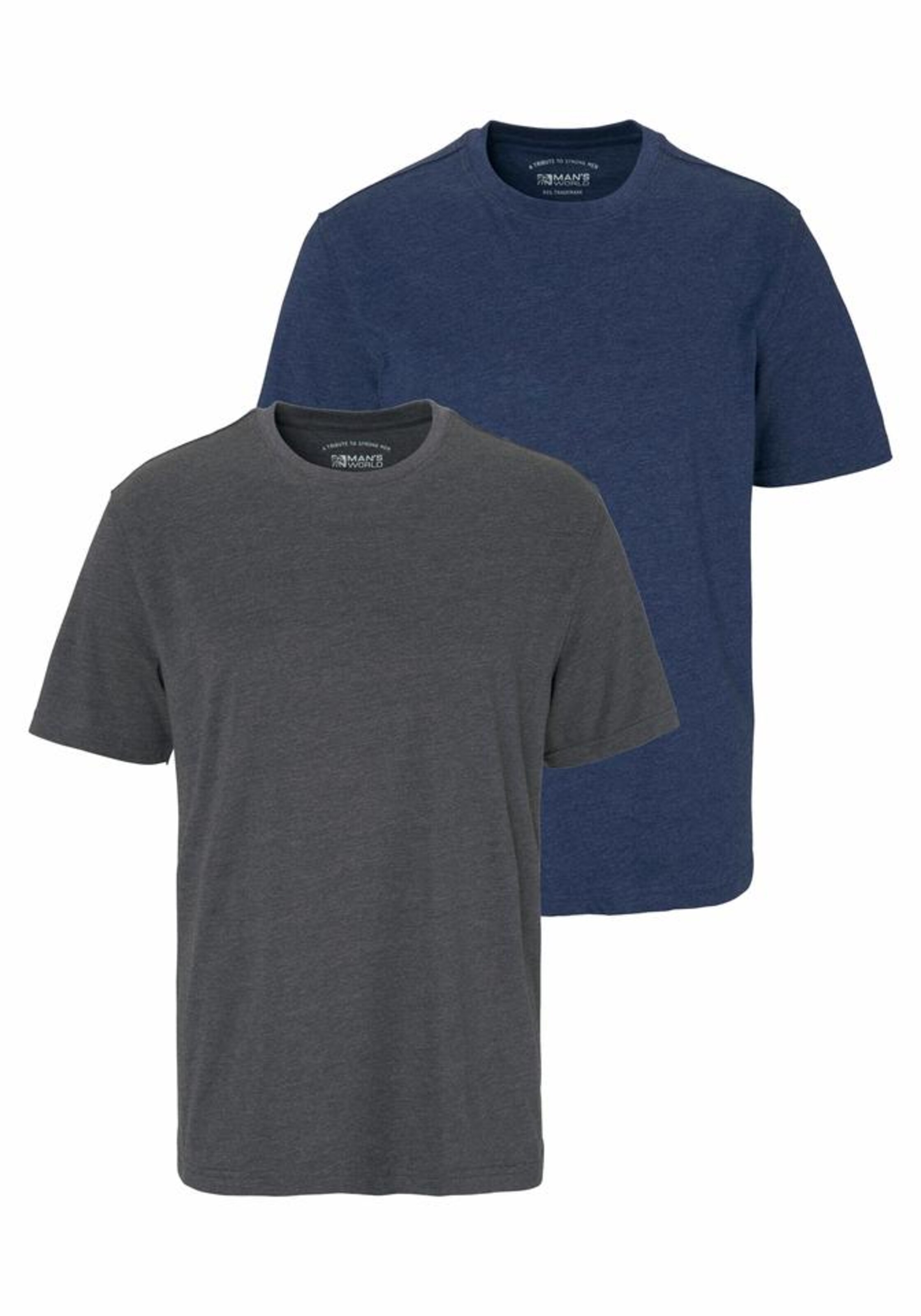Man's World T-Shirt in Blau: Vorderseite