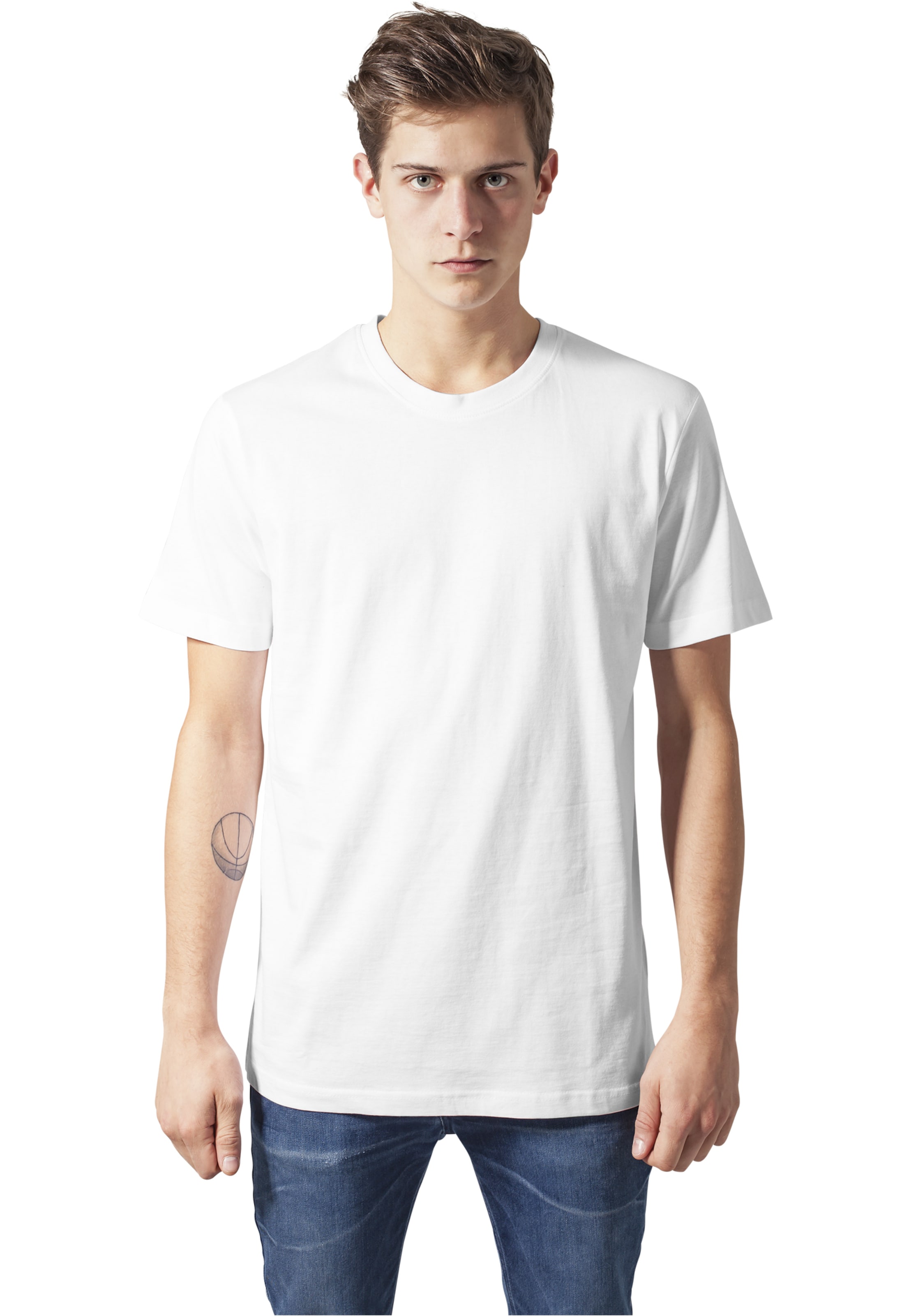 T-Shirt Urban Classics en blanc : devant
