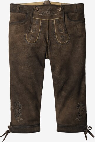 STOCKERPOINT Slim fit Traditional Pants 'Suzan' in Brown: front