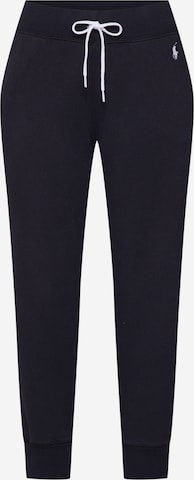 Tapered Pantaloni de la Polo Ralph Lauren pe negru: față