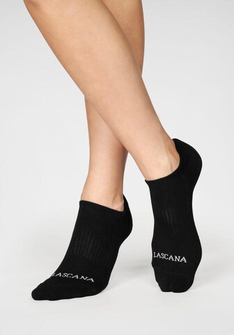 LASCANA ACTIVE Athletic Socks in Black: front