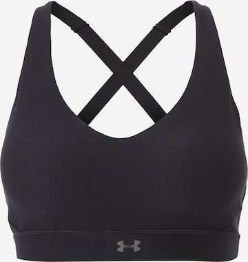 UNDER ARMOUR Bustier Sport bh 'Balance' in Zwart: voorkant