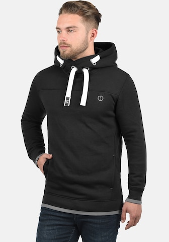 !Solid Sweatshirt 'Benjamin Hood' in Black: front