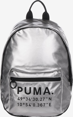 PUMA Backpack 'Prime Time Archive X-Max' in Silver: front