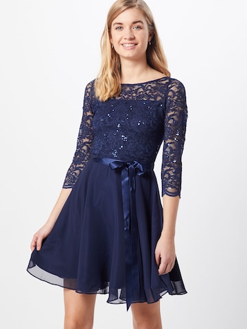 Rochie de cocktail de la SWING pe albastru: față