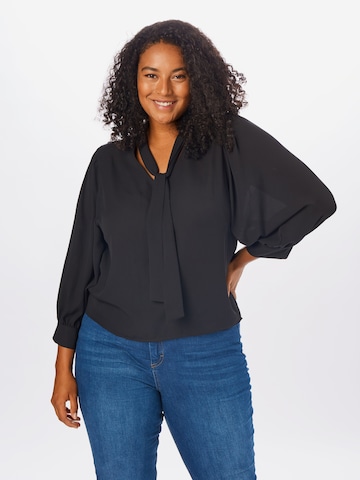 Guido Maria Kretschmer Curvy Collection Blouse 'Liz' in Black: front