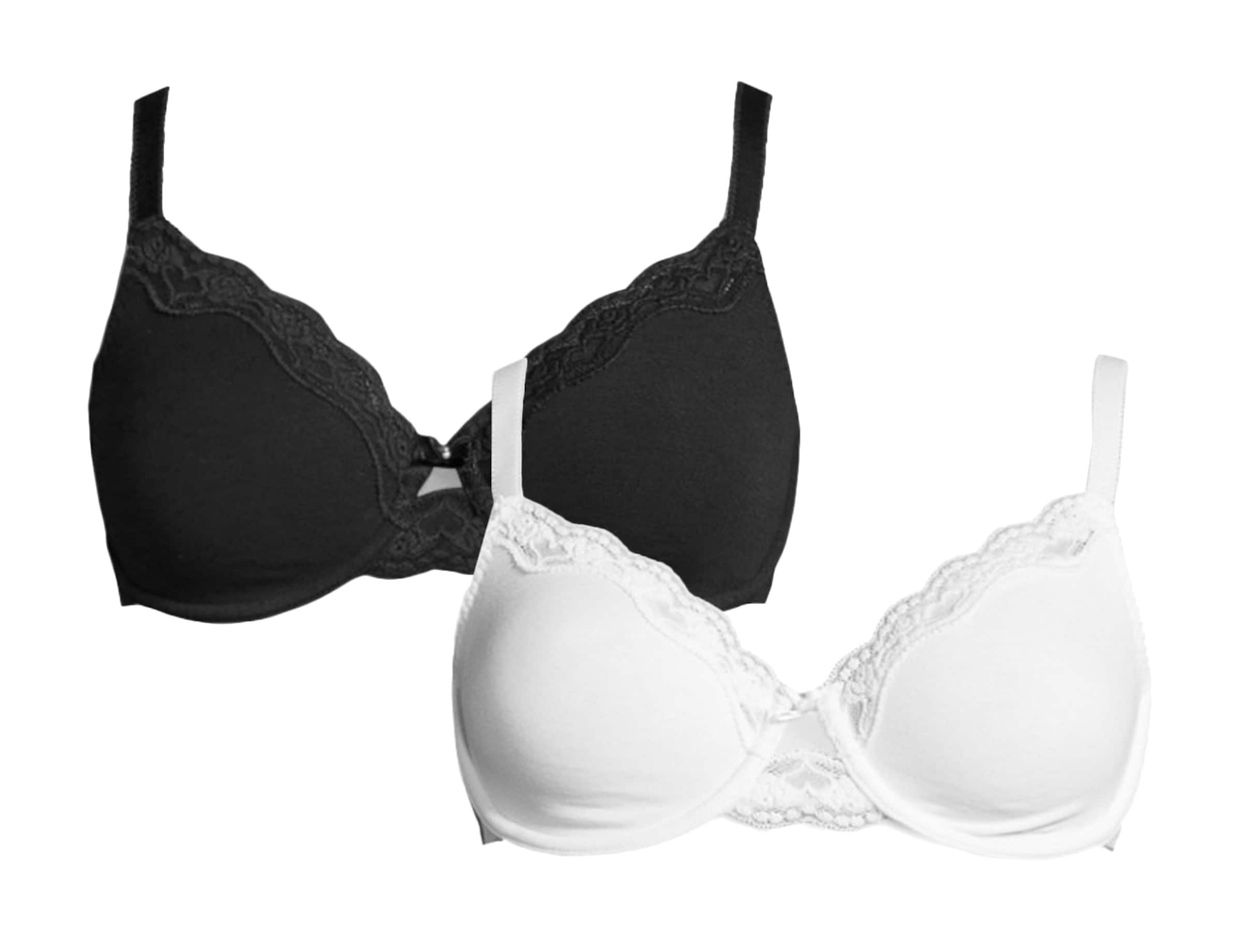 PETITE FLEUR T-shirt BH i sort: forside